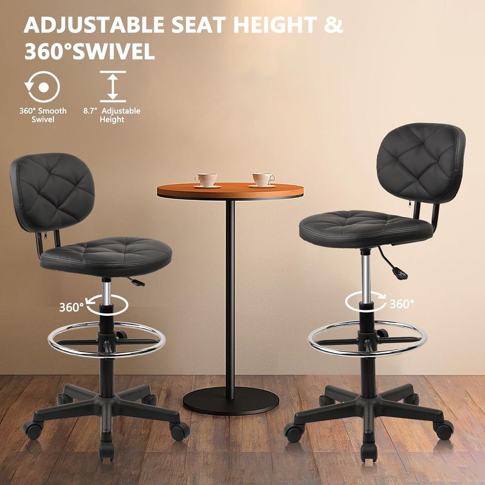 Adjustable Swivel Rolling Stoo - Home & Bathroom Building Products Pte Ltd のレビューと価格