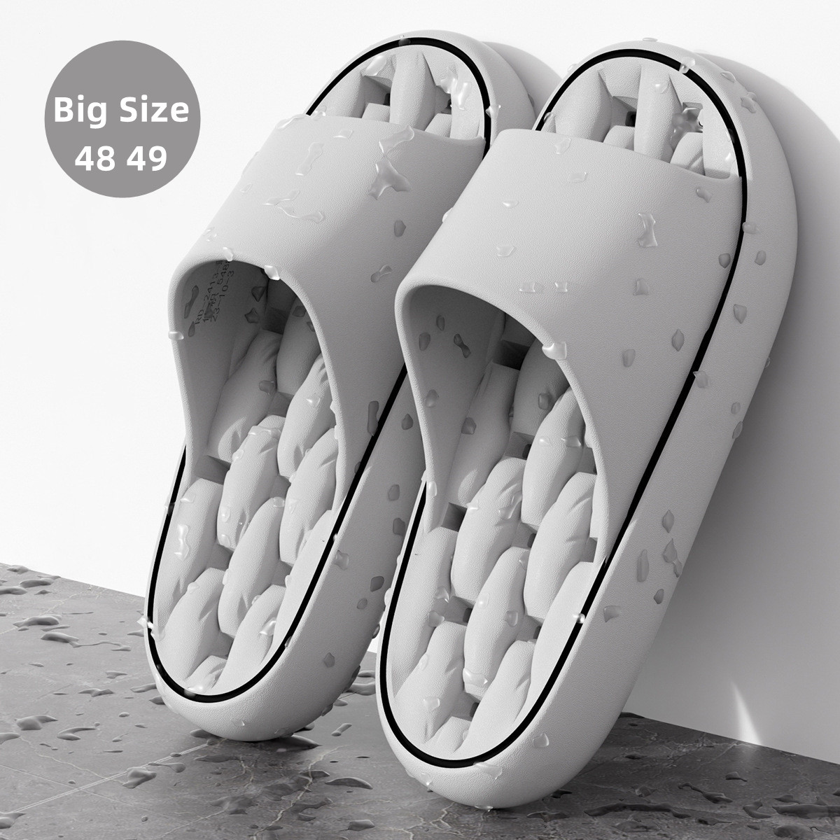 Big Size 48 49 Bathroom Slippe - Home Bathroom Lights のレビューと価格