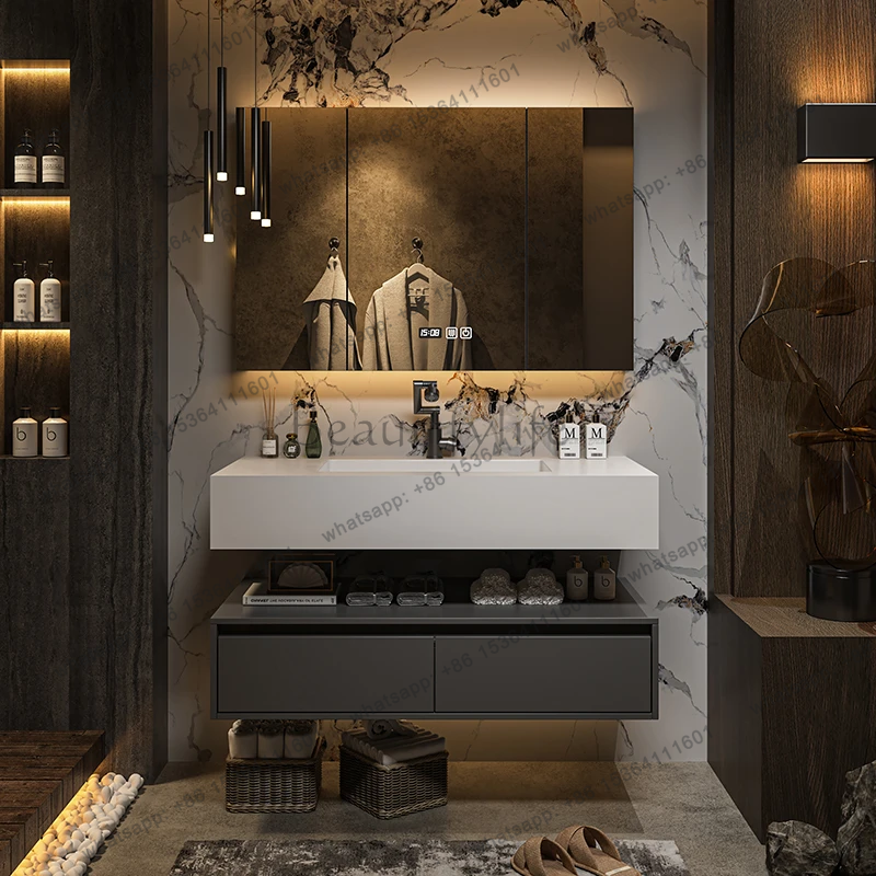 ljy Mirror Storage Bathroom Ca - Home Bathroom Partition のレビューと価格