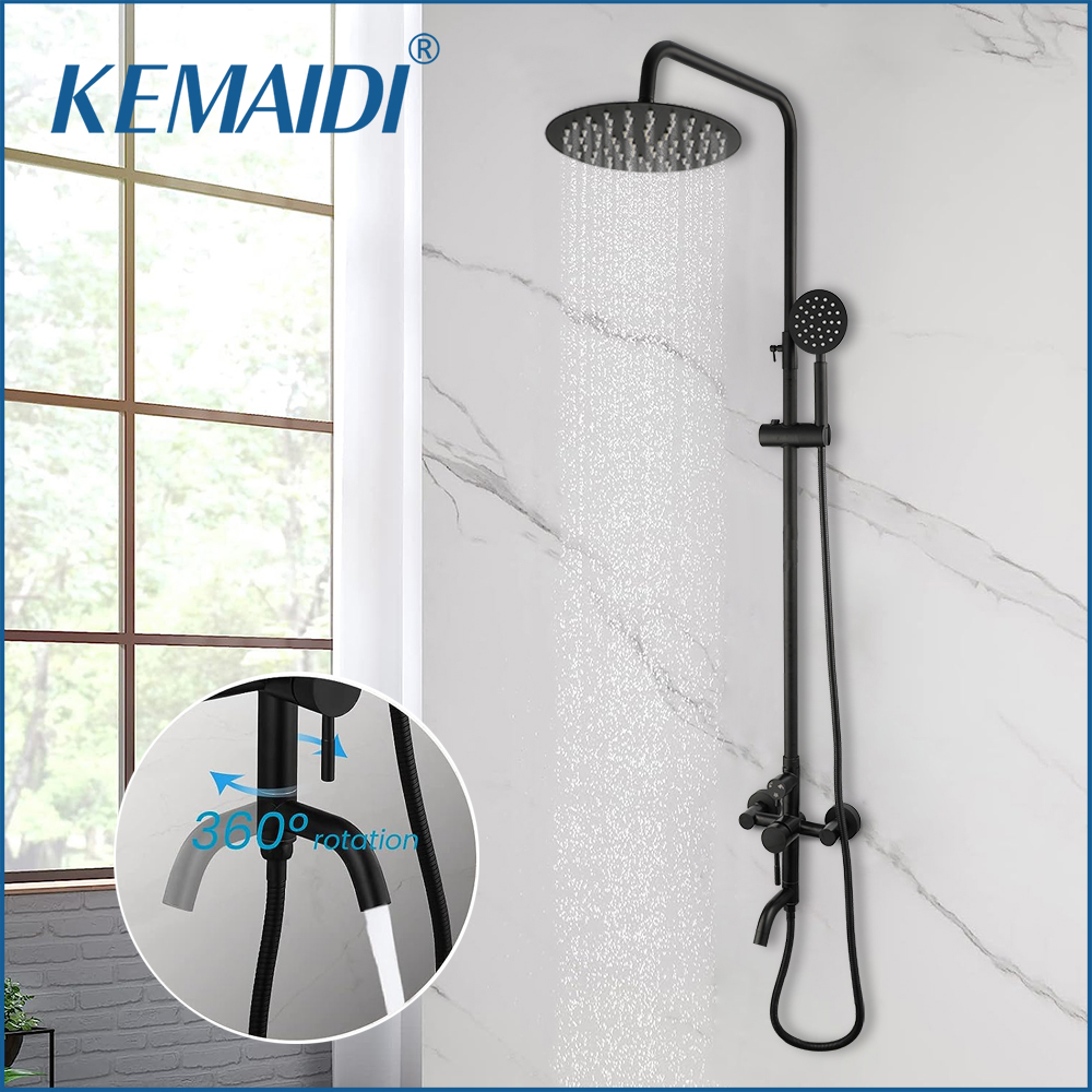 KEMAIDI Shower faucet Set Matt - Home Bathroom Taps のレビューと価格