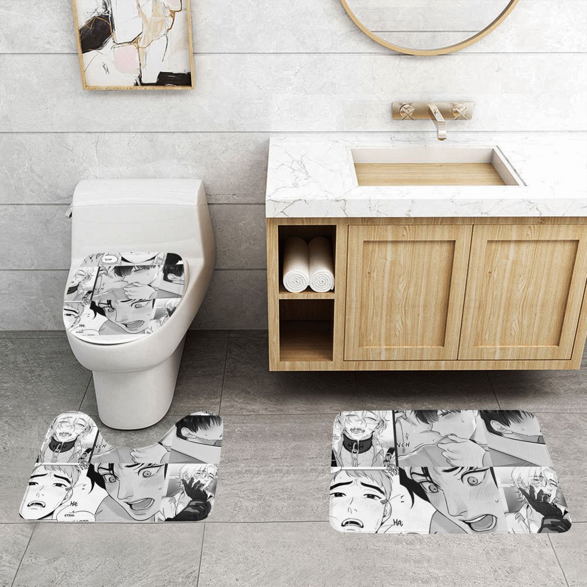 The Good Yaoi Boys 3 Pcs Bath  - Home Goods Bathroom Rugs のレビューと価格
