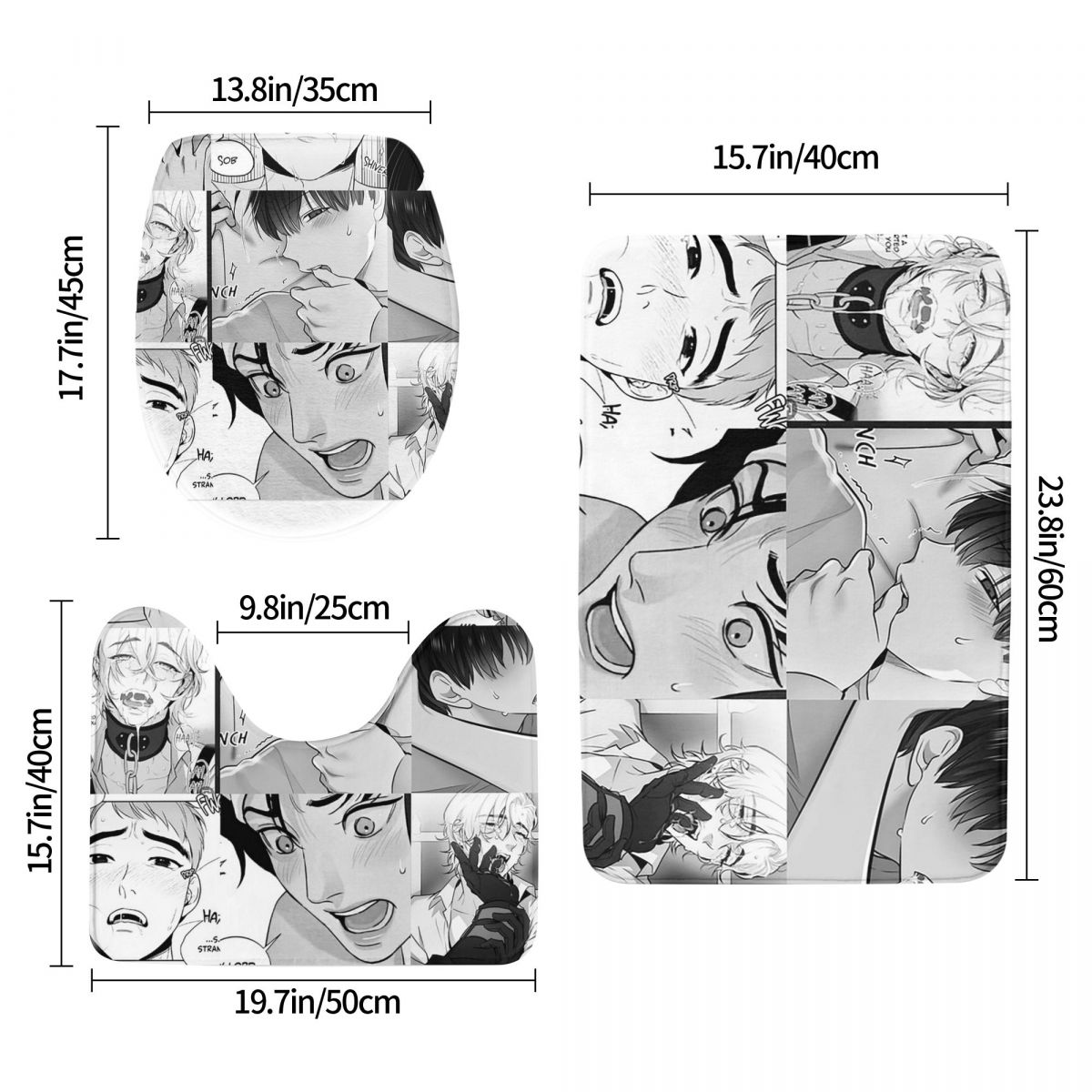 The Good Yaoi Boys 3 Pcs Bath  - Home Goods Bathroom Rugs のレビューと価格