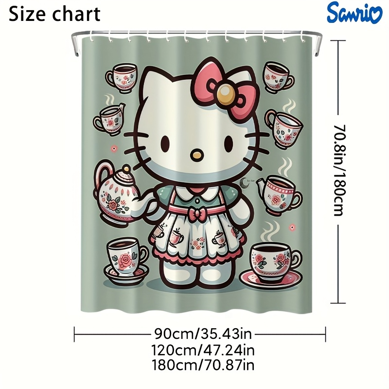 Sanrio 1pc Hello Kitty Pattern - Home Bathroom Partition のレビューと価格