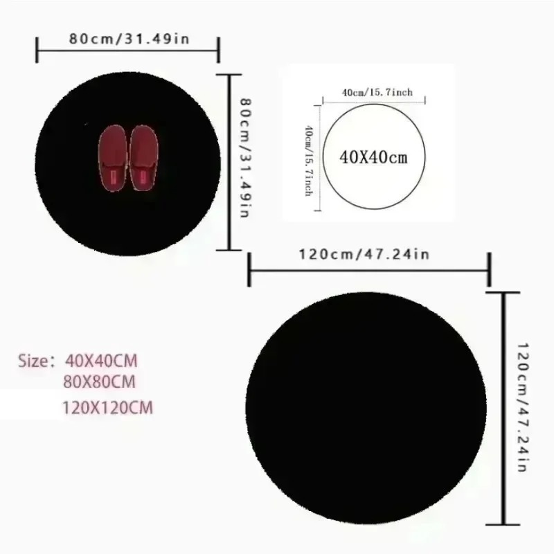 Colorful Square Pattern Round  - Home Goods Bathroom Rugs のレビューと価格