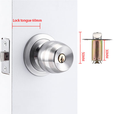 Stainless Steel Golden Round B - Home Bathroom Door のレビューと価格