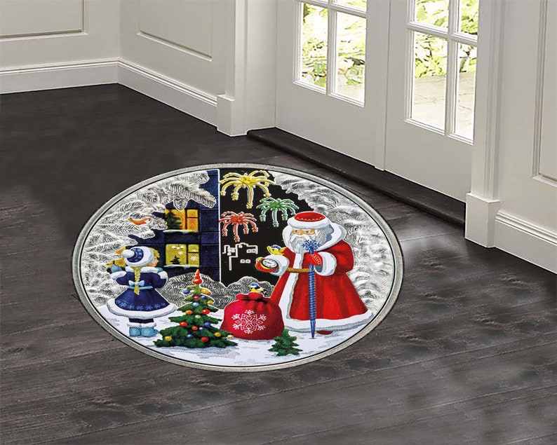 Christmas Tree Round Rug, Xmas - Home Bathroom Design Ideas のレビューと価格