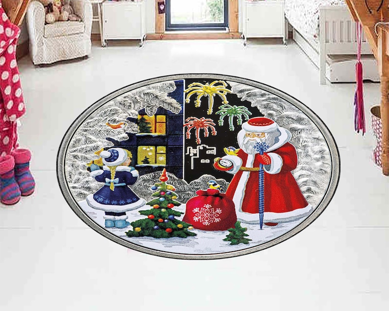 Christmas Tree Round Rug, Xmas - Home Bathroom Design Ideas のレビューと価格