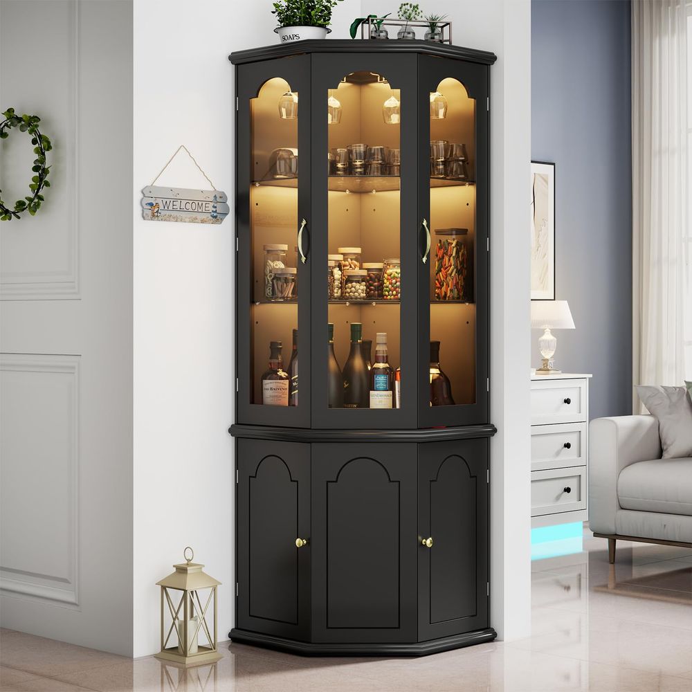 Corner Bar Cabinet w LED Light - Home & Bathroom Building Products Pte Ltd のレビューと価格